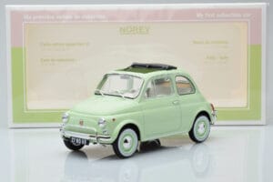 Fiat 500 L Gaiši Zaļš Norev 1:18 187773 Metāls — attēls 6 no 6