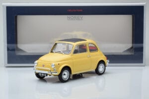 Fiat 500 L Tahiti Dzeltens Norev 1:18 187772 Metāls — attēls 6 no 6