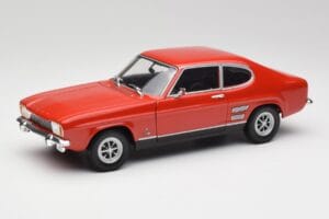 Ford Capri Mk1 1700 GT Sarkans Minichamps 1:18 180089001 Metāls