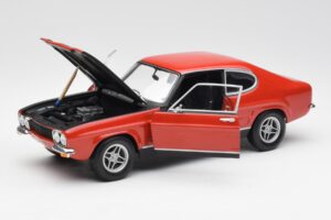Ford Capri Mk1 2600 RS Sarkans Melns Minichamps 1:18 180089071 Metāls — attēls 2 no 8