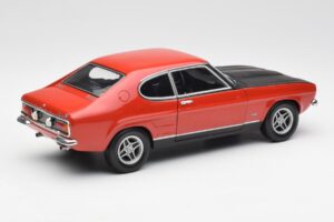 Ford Capri Mk1 2600 RS Sarkans Melns Minichamps 1:18 180089071 Metāls — attēls 3 no 8