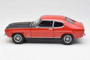 Ford Capri Mk1 2600 RS Sarkans Melns Minichamps 1:18 180089071 Metāls — attēls 4 no 8