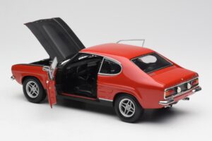 Ford Capri Mk1 2600 RS Sarkans Melns Minichamps 1:18 180089071 Metāls — attēls 5 no 8