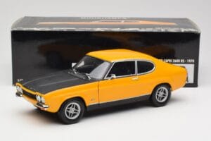 Ford Capri 2600 RS Signal Dzeltens Ar Melnu Minichamps 1:18 180089070 Metāls — attēls 8 no 8