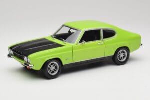 Ford Capri Mk1 RS 2600 Zaļš & Melns Minichamps 1:18 150089075 Metāls