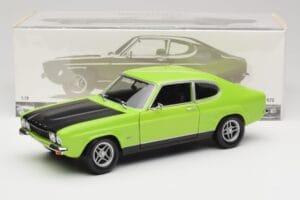 Ford Capri Mk1 RS 2600 Zaļš & Melns Minichamps 1:18 150089075 Metāls — attēls 8 no 8