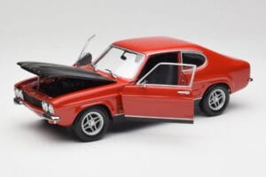 Ford Capri Mk1 RS 2600 Sarkans & Melns Minichamps 1:18 150089076 Metāls — attēls 2 no 8