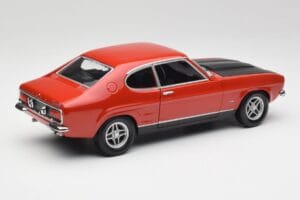 Ford Capri Mk1 RS 2600 Sarkans & Melns Minichamps 1:18 150089076 Metāls — attēls 3 no 8