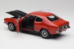 Ford Capri Mk1 RS 2600 Sarkans & Melns Minichamps 1:18 150089076 Metāls — attēls 5 no 8