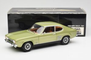 Ford Capri Mk1 Gaiši Zaļš Metallic Minichamps 1:18 18008900 Metāls — attēls 8 no 8