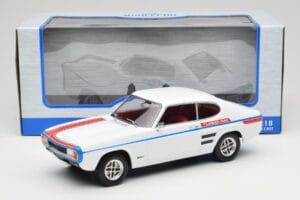 Ford Capri Mk1 GT Turbo Balts MCG 1:18 MCG18539 Metāls — attēls 6 no 6
