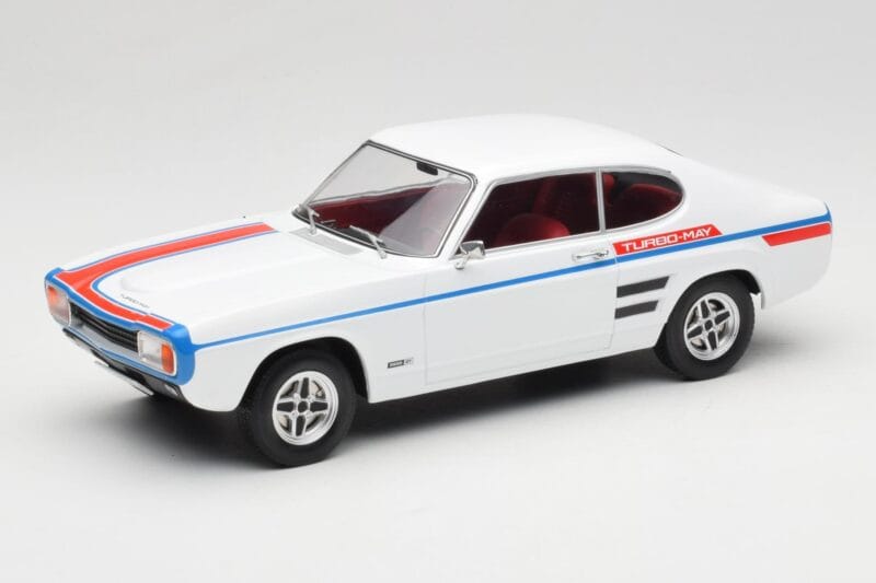 Ford Capri Mk1 GT Turbo Balts MCG 1:18 MCG18539 Metāls