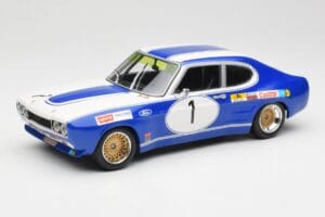 Ford Capri Mk1 RS 2600 #1 D. Glemser Ford Deutschland Winner Brno ETCC 1972 Minichamps 1:18 155728501 Metāls