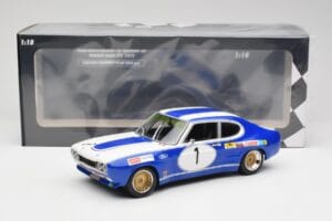 Ford Capri Mk1 RS 2600 #1 D. Glemser Ford Deutschland Winner Brno ETCC 1972 Minichamps 1:18 155728501 Metāls — attēls 6 no 6
