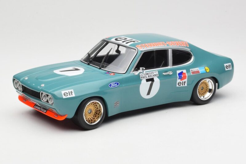 Ford Capri Mk1 RS 2600 #7 J. Stewart / F. Cevert Ford Köln 6 Hours of Paul Ricard 1972 Minichamps 1:18 155728507 Metāls