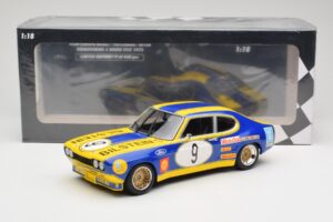 Ford Capri Mk1 RS 2600 #9 K. Fritzinger / H. Heyer Team Europa Möbel 6 Hours of Nürburgring ETCC 1973 Minichamps 1:18 1557385 — attēls 6 no 6