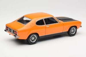 Ford Capri Mk1 RS 2600 Signal Orange Melns Minichamps 1:18 150089077 Metāls — attēls 3 no 8