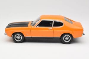 Ford Capri Mk1 RS 2600 Signal Orange Melns Minichamps 1:18 150089077 Metāls — attēls 4 no 8
