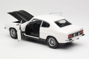 Ford Capri Mk1 RS 2600 Balts Melns Minichamps 1:18 150089078 Metāls — attēls 5 no 8