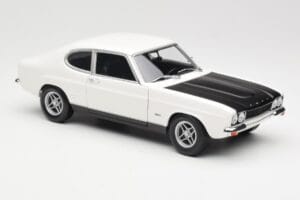 Ford Capri Mk1 RS 2600 Balts Melns Minichamps 1:18 150089078 Metāls — attēls 6 no 8