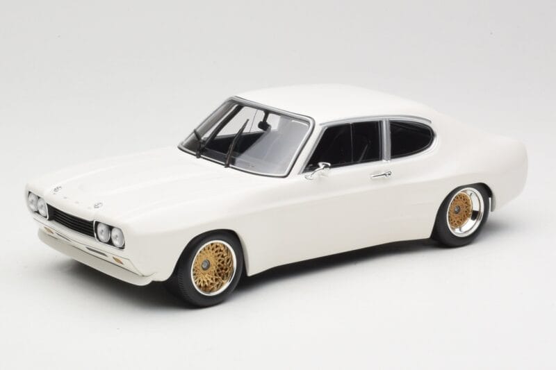 Ford Capri Mk1 RS 2600 Balts Minichamps 1:18 155708500 Metāls