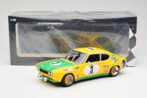 Ford Capri RS2600 BP Racing Team #3 G. Birrell / C. Bourgoignie 2nd Place 24 Hours of Spa 1972 Minichamps 1:18 155728503 Metā — attēls 6 no 6