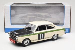 Ford Cortina Lotus #11 B. Soderström / G. Palm RAC Rally 1966 MCG 1:18 MCG18435R Metāls — attēls 6 no 6
