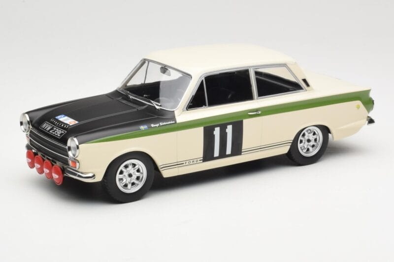 Ford Cortina Lotus #11 B. Soderström / G. Palm RAC Rally 1966 MCG 1:18 MCG18435R Metāls