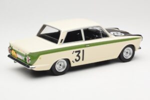 Ford Cortina Lotus #31 J. Ickx / G. Staepelaere Marathon de la Route 1966 MCG 1:18 MCG18436R Metāls — attēls 2 no 6