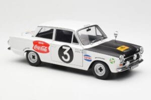 Ford Cortina Mk1 #3 P. Hughes / B. Young African Safari Rally 1964 AUTOart 1:18 86428 Metāls — attēls 6 no 8