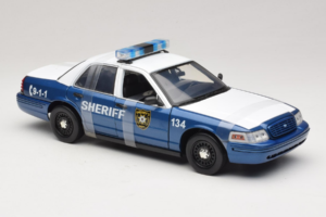 Ford Crown Victoria Police Interceptor The Walking Dead Greenlight 1:18 12957 Metāls — attēls 4 no 6
