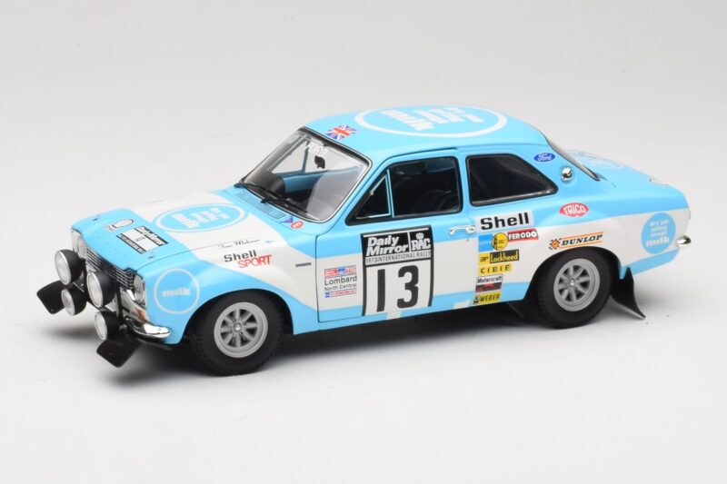 Ford Escort RS1600 #13 T. Makinen RAC Rally Winner 1973 Minichamps 1:18 100738113 Metāls