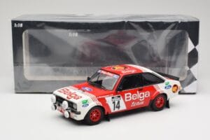 Ford Escort Mk2 RS 1800 #14 Droogmans / Joosten Belga 3rd Place Lotto Haspengouw Rally 1983 Minichamps 1:18 155838714 Metāls — attēls 6 no 6