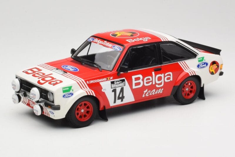 Ford Escort Mk2 RS 1800 #14 Droogmans / Joosten Belga 3rd Place Lotto Haspengouw Rally 1983 Minichamps 1:18 155838714 Metāls