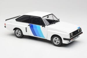 Ford Escort Mk2 RS 2000 X-Pack Diamond Balts & Zils Decor MCG 1:18 MCG18351 Metāls — attēls 4 no 6
