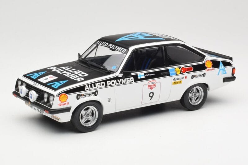 Ford Escort Mk2 RS2000 #9 R. Clark / S. Porter Tour of Britain 1976 MCG 1:18 MCG18437R Metāls