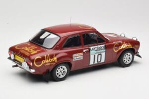 Ford Escort RS 1600 Mk1 #10 H. Mikkola / J. Davenport RAC Rally 1974 IXO 1:18 18RMC047C Metāls — attēls 2 no 6