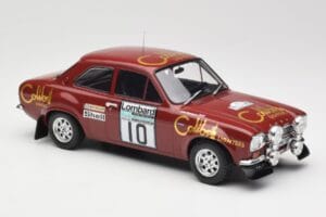 Ford Escort RS 1600 Mk1 #10 H. Mikkola / J. Davenport RAC Rally 1974 IXO 1:18 18RMC047C Metāls — attēls 4 no 6