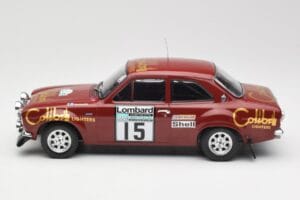 Ford Escort RS 1600 Mk1 #15 M. Alen / I. Kivimäki RAC Rally 1974 IXO 1:18 18RMC047B Metāls — attēls 3 no 6