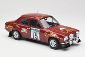 Ford Escort RS 1600 Mk1 #15 M. Alen / I. Kivimäki RAC Rally 1974 IXO 1:18 18RMC047B Metāls — attēls 4 no 6