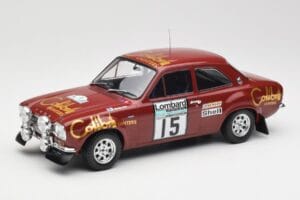Ford Escort RS 1600 Mk1 #15 M. Alen / I. Kivimäki RAC Rally 1974 IXO 1:18 18RMC047B Metāls