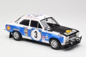 Ford Escort RS 1600 Mk1 #3 V. Preston Jr. / B. Smith Safari Rally 1973 IXO 1:18 18RMC075B Metāls — attēls 4 no 6