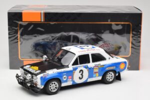 Ford Escort RS 1600 Mk1 #3 V. Preston Jr. / B. Smith Safari Rally 1973 IXO 1:18 18RMC075B Metāls — attēls 6 no 6