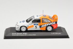 Ford Escort WRC #5 C. Sainz / L. Moya WRC 1997 Minichamps 1:43 430978705 Metāls