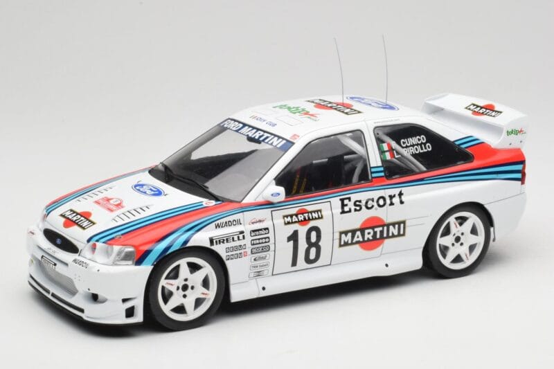 Ford Escort WRC Martini Racing #18 G. Cunico / G. Pirollo Rally San Remo 1998 IXO 1:18 18RMC171A Metāls