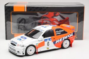 Ford Escort WRC #6 A. Schwarz / M. Giraudet Acropolis Rally 1997 IXO 1:18 18RMC172B Metāls — attēls 6 no 6