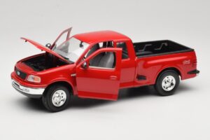 Ford F-150 Flareside SuperCab Sarkans Mira 1:18 6217 Metāls — attēls 2 no 8