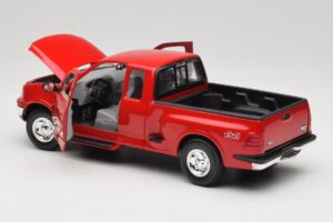 Ford F-150 Flareside SuperCab Sarkans Mira 1:18 6217 Metāls — attēls 5 no 8