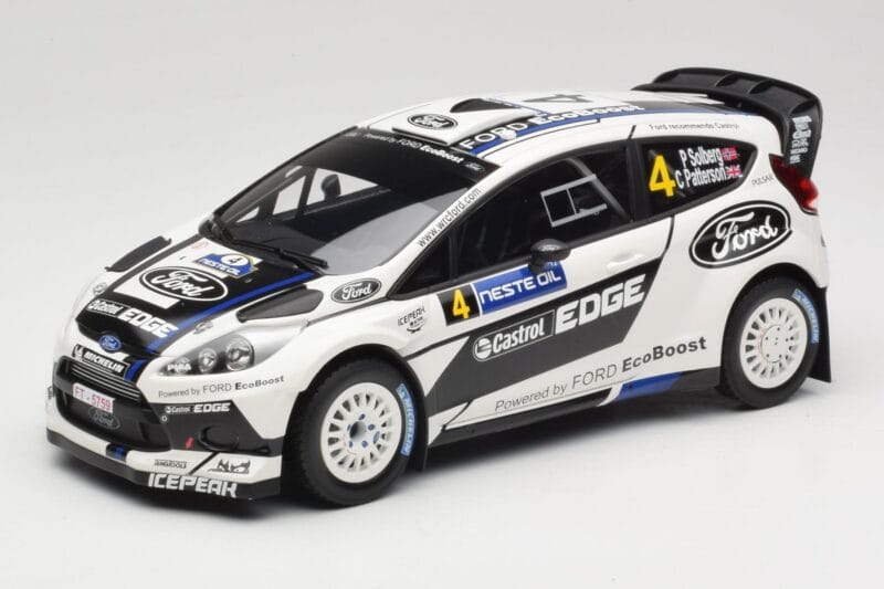 Ford Fiesta RS WRC #4 H. Solberg / C. Patterson Ford Rally Team Rally Finland 2012 Minichamps 1:18 151120804 Metāls