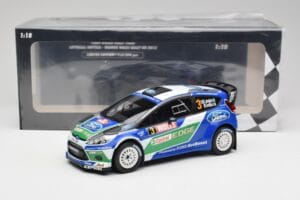 Ford Fiesta WRC #3 J-M. Latvala / M. Anttila Rally Great Britain Winner 2012 Minichamps 1:18 151120803 Metāls — attēls 6 no 6